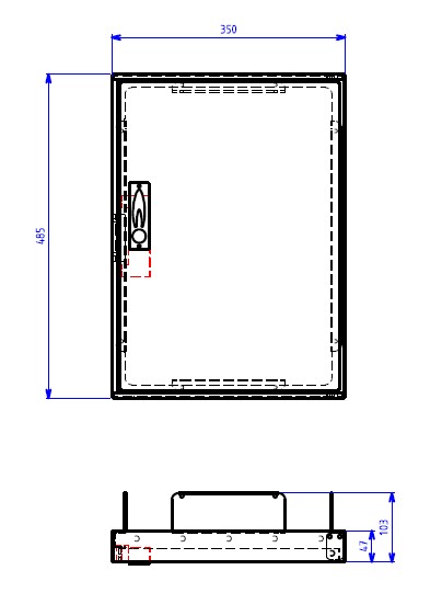 PORTE ALUMINIUM DE REPARATION DE COFFRET S2300 OU S2400 8500344 §