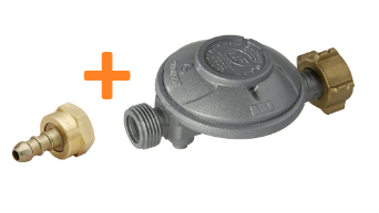 DETENDEUR BOUTEILLE BUTANE 1.3KG/H-28 MBAR NF115 + TETINE