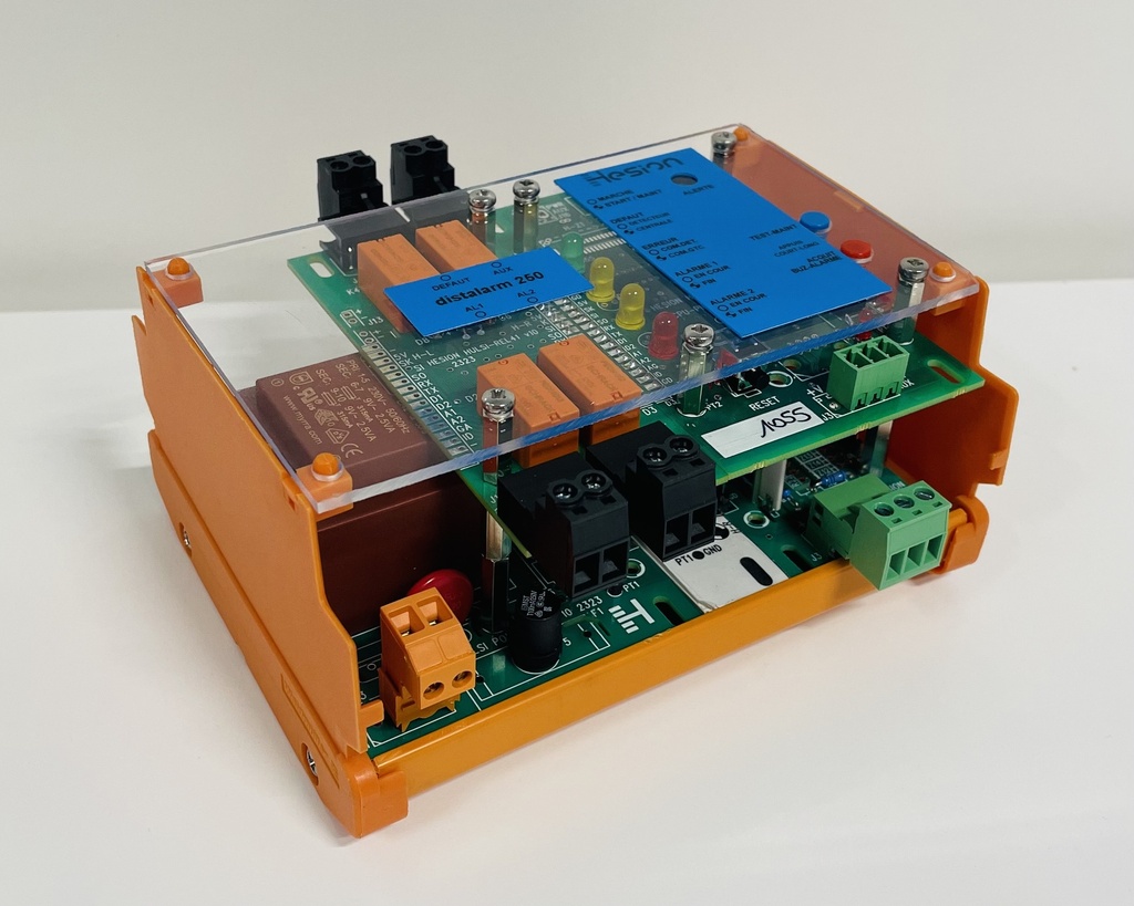 CENTRALE DE DETECTION DISTALARM 250 1 VOIE DE 1 A 4 DETECTEURS 230V RAIL DIN CE ATEX