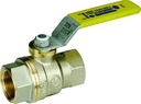 ROBINET TOURNANT SPHERIQUE GAZ F/F 3/8" PASSAGE TOTAL / 5 BAR NF078 ROB559