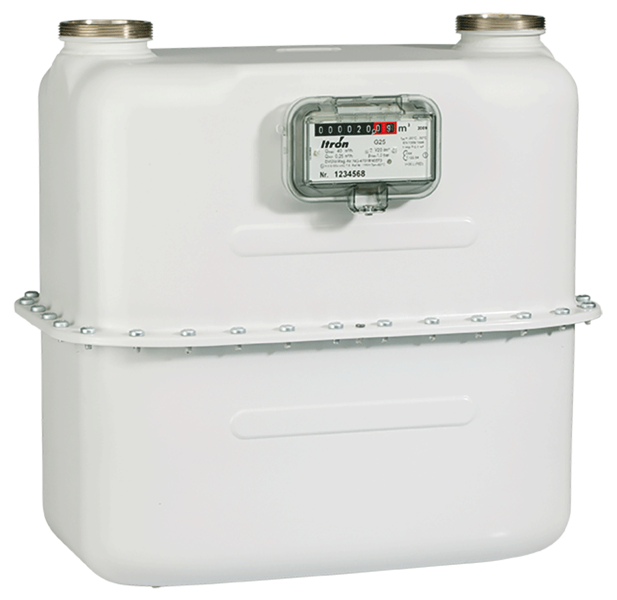 COMPTEUR MEMBRANE G25 CE MID 40M3/H(N) BP 200MB M/M JPC 40/50 BF+EMETTEUR COMPT006