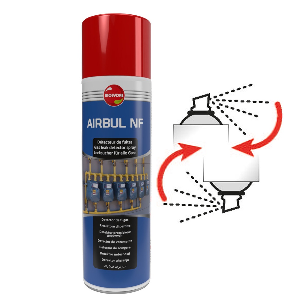 DETECTEUR DE FUITE AEROSOL 650/400ML NF EN 14291 3770351