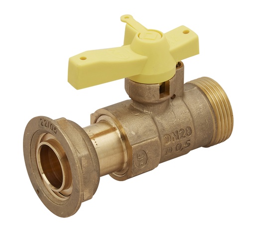 [BAN02052232] ROBINET COMPTEUR M/F 10/32 MANETTE JAUNE+VIS CONDAMN. NF078 ROV063 8401093