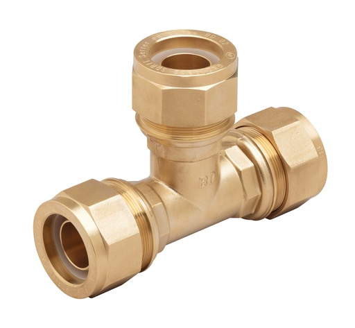 [BAN2622503] TE EGAL PE/PE EN LAITON DN32 PE40 A SERRAGE MECANIQUE NF136