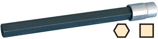 [DERG503-130-19NI] DOUILLE PRISE DE BRANCHEMENT TUBES PE HEXA-CARRE 19MM LONG 130MM