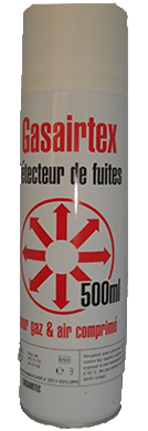 [GAS30185] DETECTEUR DE FUITE AEROSOL 500ML GASAIRTEX NF EN 14291 DVGW AE GRDF 3770351 §