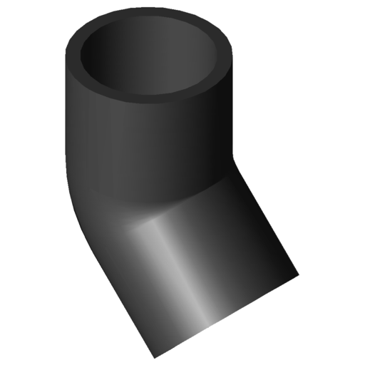 [GFI193281426] COUDE 45° LISSE D200 NF136 8022195 CLI200045 §