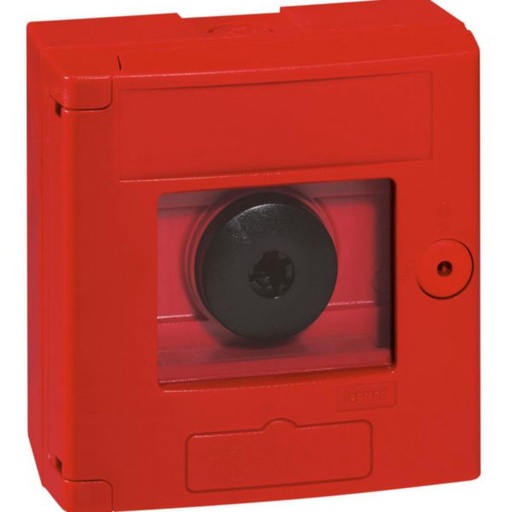 [LEG038011] INTERRUPTEUR COUP DE POING COFFRET ROUGE DOUBLE POSITION POSE SAILLIE ICP001 §