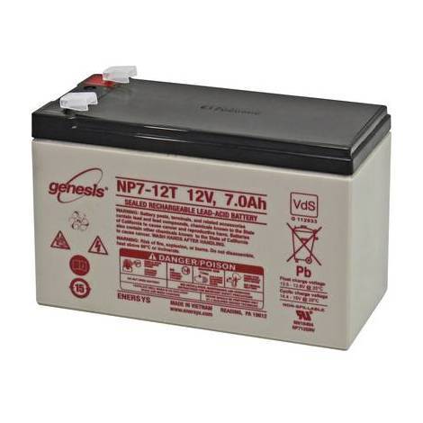 [TECBA011] BATTERIE SECOURS PLOMB 12V 7 AH POUR CENTRALE CE100 CE400