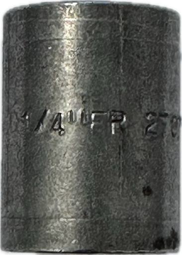 [AVIESSMAN01/C3.1] MANCHON ACIER NOIR LISSE F/F 1/4" A SOUDER SUR CANALISATION ACIER / CERTIF 3.1 ESSMAN01 §